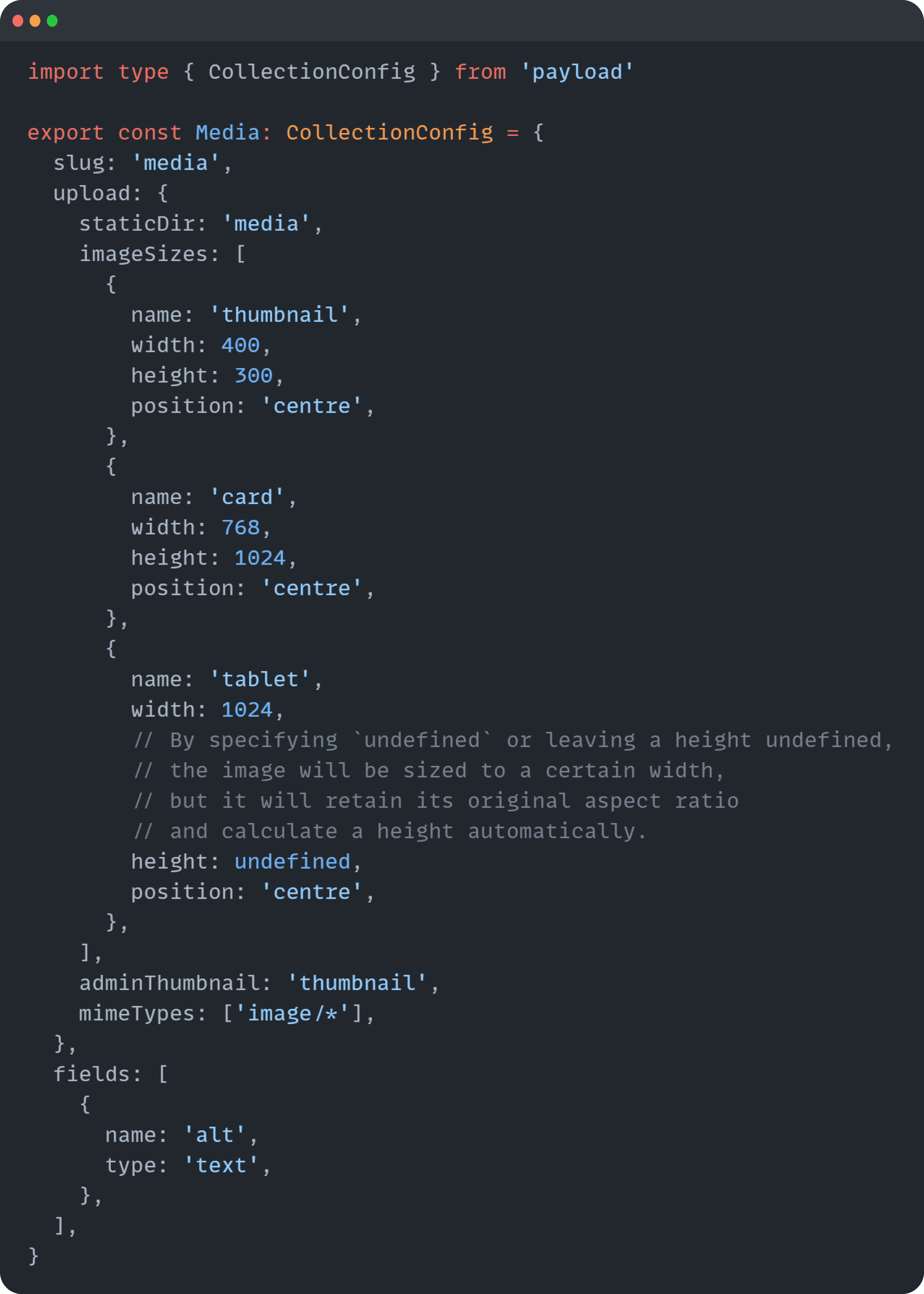 OneClick Payload CMS Snippet