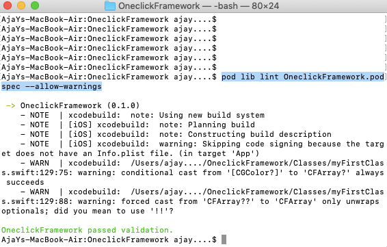 cocoapods step5.2 cocoapods step5.2