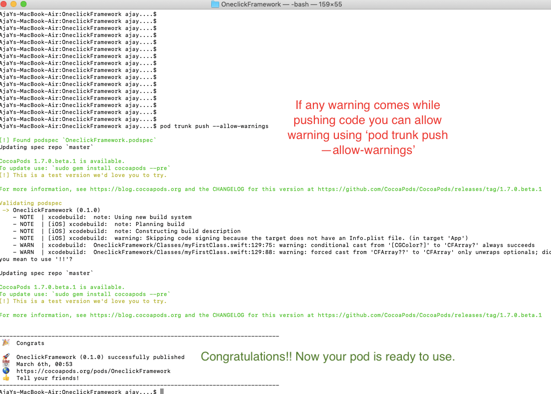 cocoapods step7.2 cocoapods step7.2
