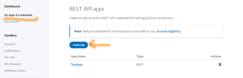 create new app create new app