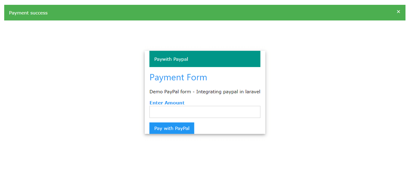 payment success