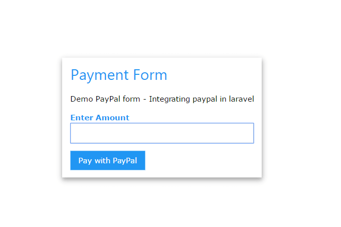paypal payment form