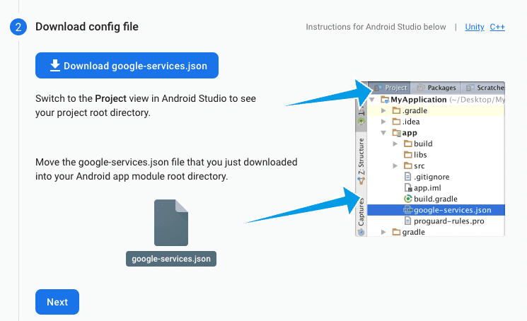 download config file