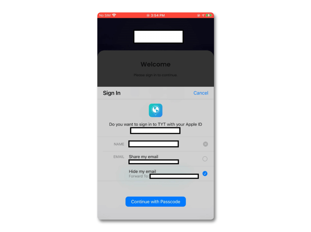 able to retrieve Apple credentials for the users