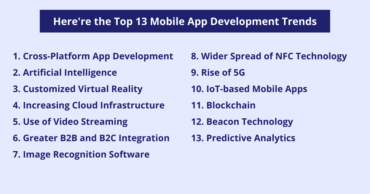 top mobile app development trends