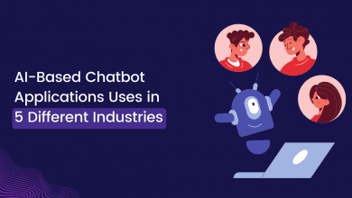 AI based chatbot applications uses in 5 different industries