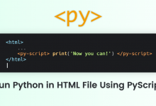 run python in HTML using PyScript