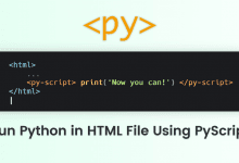 run python in HTML using PyScript