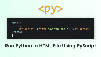 run python in HTML using PyScript