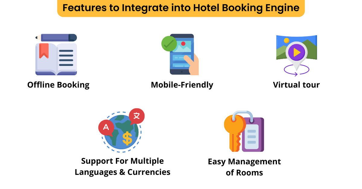 features to integrate into hotel booking engine