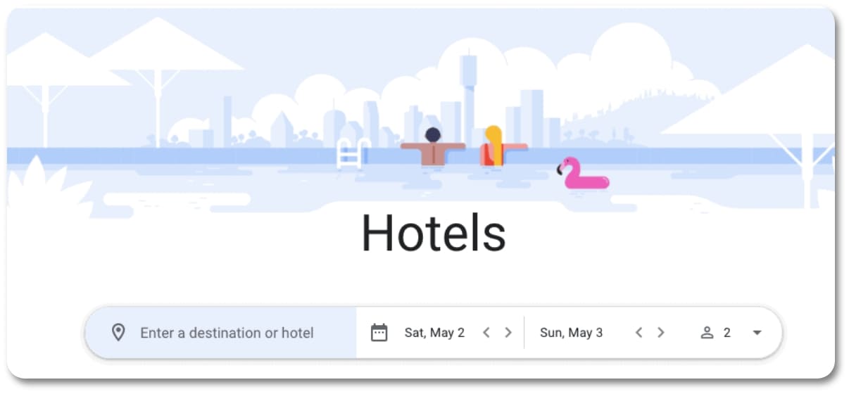 google hotel finder