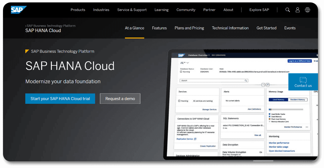 SAP HANA - data warehousing tool