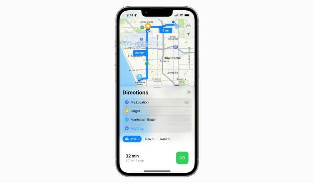 Apple iOS 16 Maps