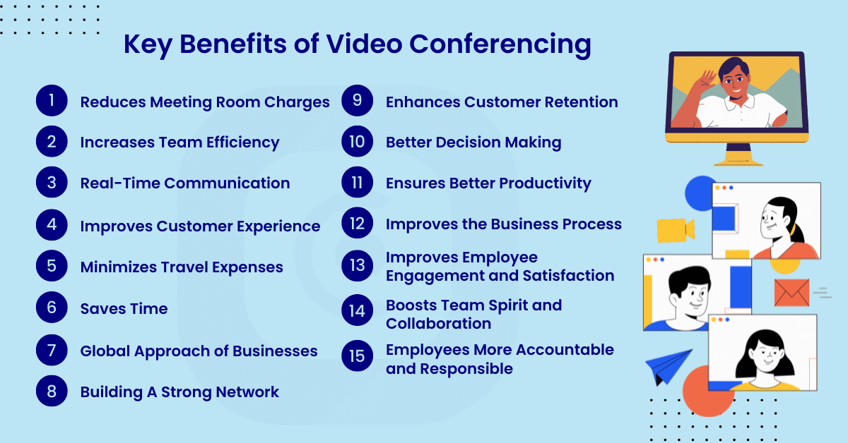 top key benefits of video conferencing