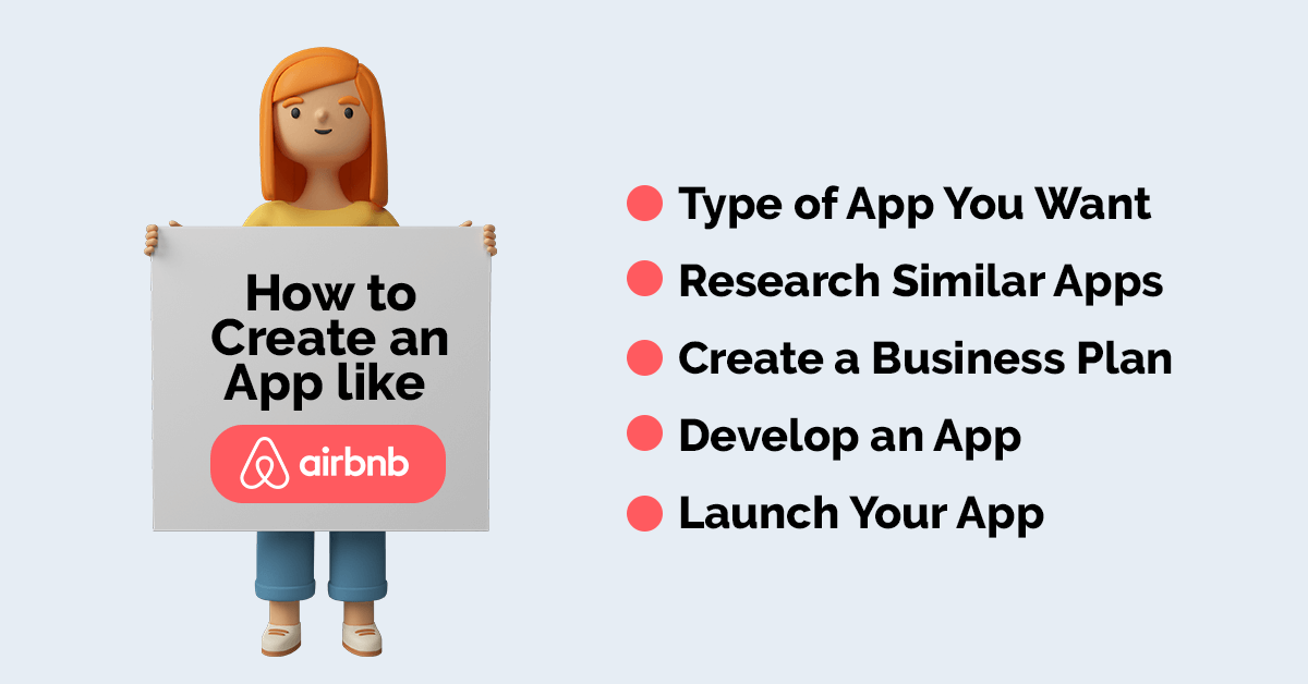 how to create an app like airbnb