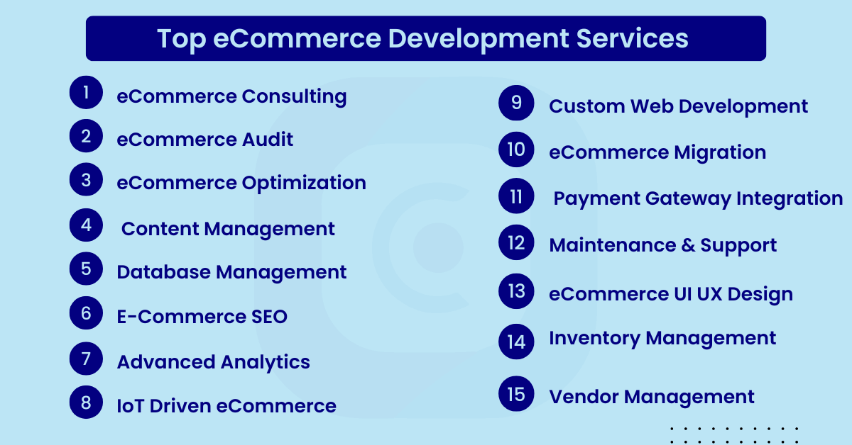 top eCommerce development services