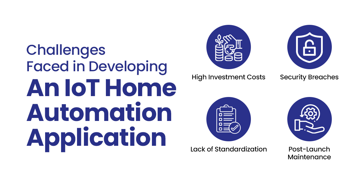 challenges faced in developing an IoT home automation app