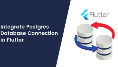Integration of postgres database connection in flutter
